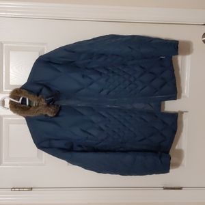 Eddie Bauer quilted goose down jacket 1x